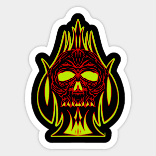 Skull and spade Sticker